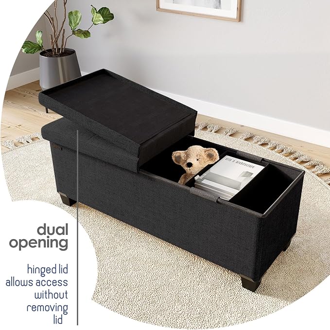 STORAGEBUD Storage Ottoman Bench - Image 8