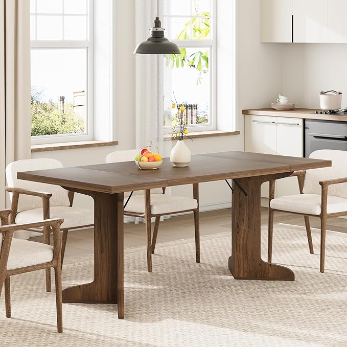 71" Large Dining Table for 6, Farmhouse Kitchen Table - Image 6