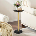 Drink Table Set of 2, Small Round Pedestal Side Table by COVLON