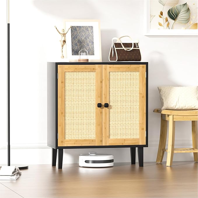 Bamboo Sideboard Buffet Cabinet - Image 8