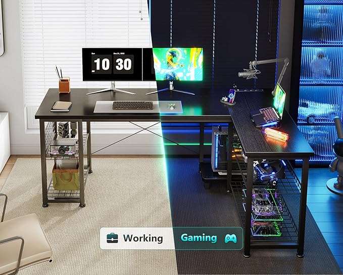Casaottima 51 Inch L Shaped Gaming Desk - Image 8