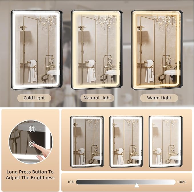 Hasipu LED Bathroom Mirror - Image 4