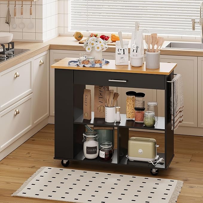 Shintenchi Kitchen Island on Wheels by Shintenchi
