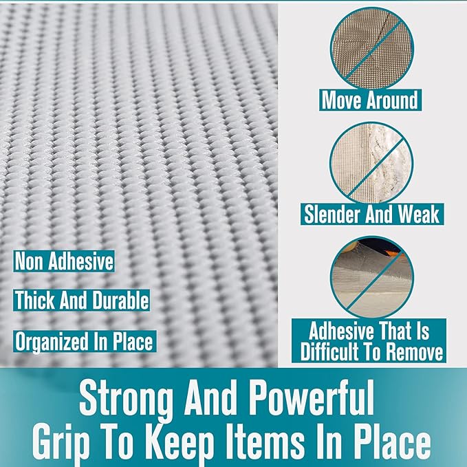 Shelf and Drawer Liner, Non-Adhesive Non Slip and Grip Durable Clean Pad Full - Image 7