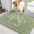 OLANLY Door Mat for Muddy Dog Paws 36x24, Ultra Absorbent Chenille Mud Doormat by OLANLY