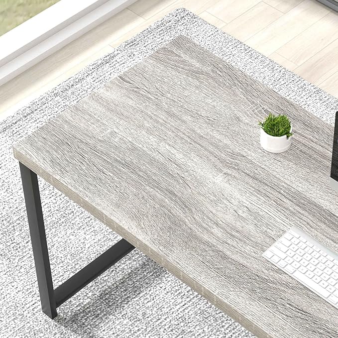 FOLUBAN Computer Desk, Modern Home Office Desk - Image 4