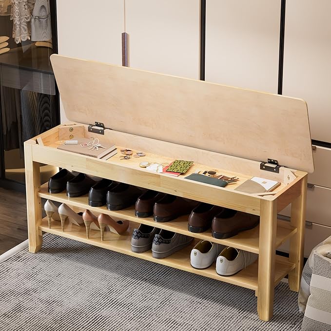 Shoe Storage Bench for Entryway - Image 2