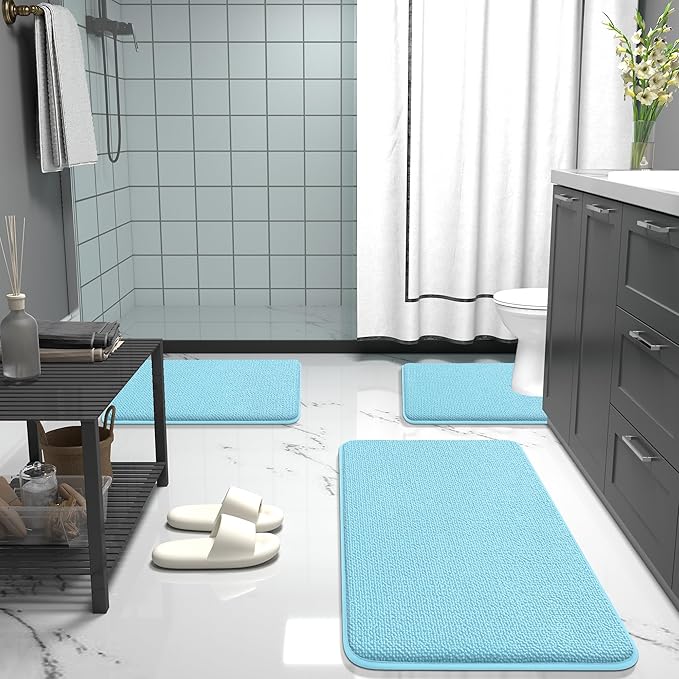 OLANLY Thick Memory Foam Bath Mat Rug 30x20, Extra Soft Absorbent Bathroom Rug - Image 7