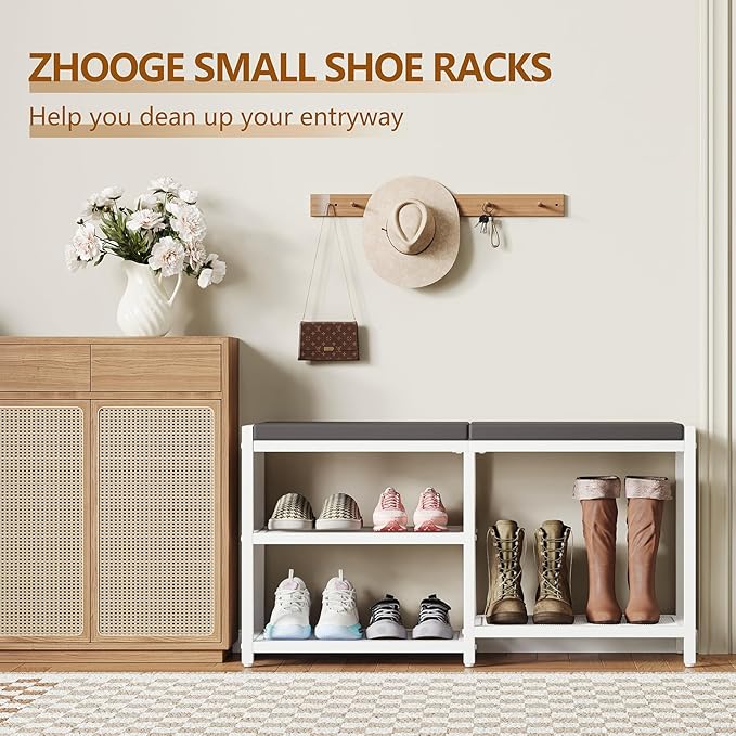 ZHOOGE Shoe Bench & Rack Storage Bench - Image 7