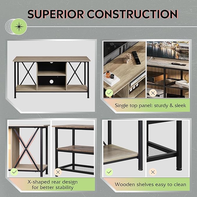 WLIVE TV Stand up to 45 Inch TV - Image 5