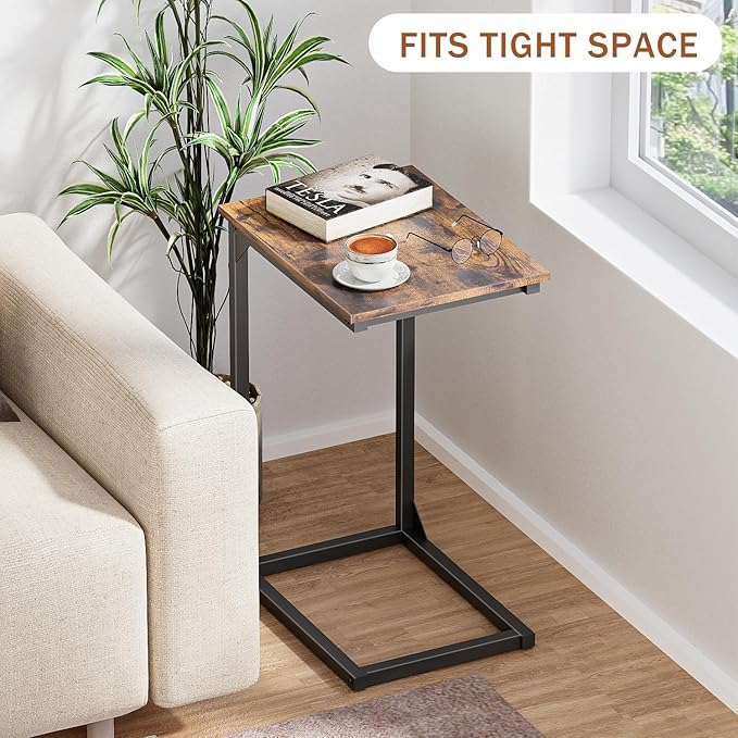 C-Shaped Side Table, C-Table for Sofa, Couch Table - Image 8