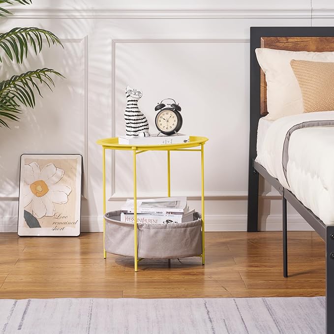 VECELO Round Side/End Table - Image 5