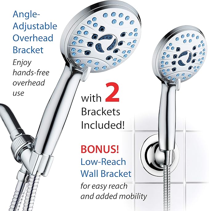 Hotel Spa AquaCare High Pressure 8-Mode Handheld Shower Head - Image 8
