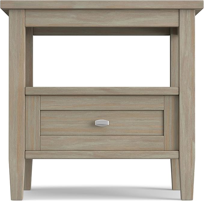 SIMPLIHOME Warm Shaker SOLID WOOD 20 inch Wide Rectangle Transitional End Side - Image 5