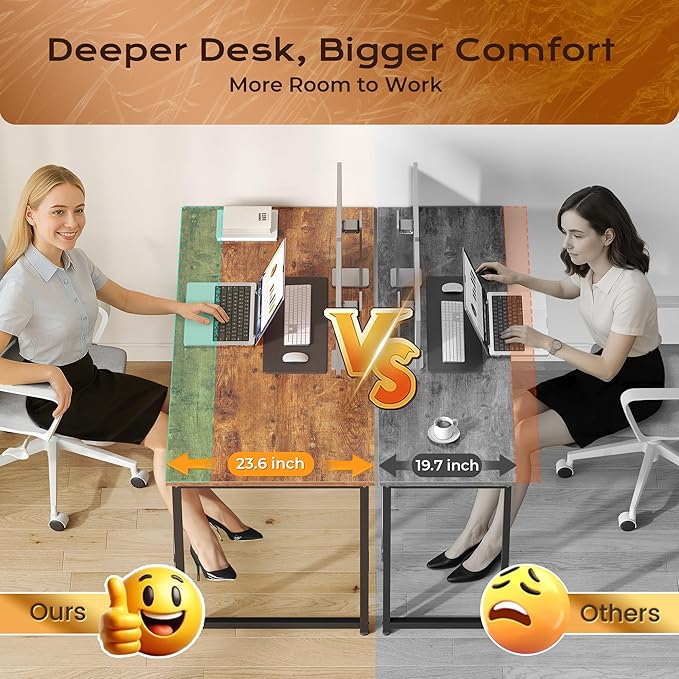 PRAISUN 40 X 24 Inch Computer Desk - Image 4