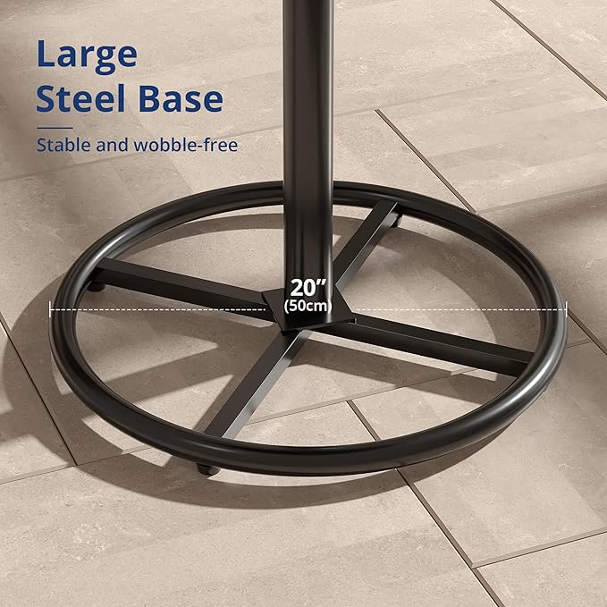 VECELO 36” High Top Bar Table, Sturdy Frame - Image 5