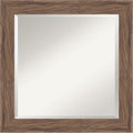 Amanti Art Brown Wall Mirror 25x25 Pia Medium Brown Square Bathroom Mirror by AmantiArt