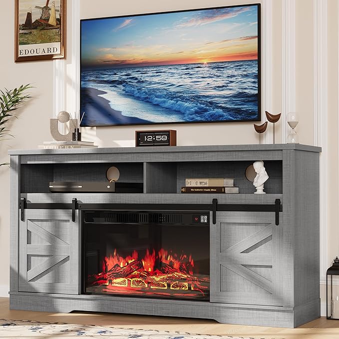 YESHOMY Fireplace TV Stand for Television up to 65+ Inch - Image 2