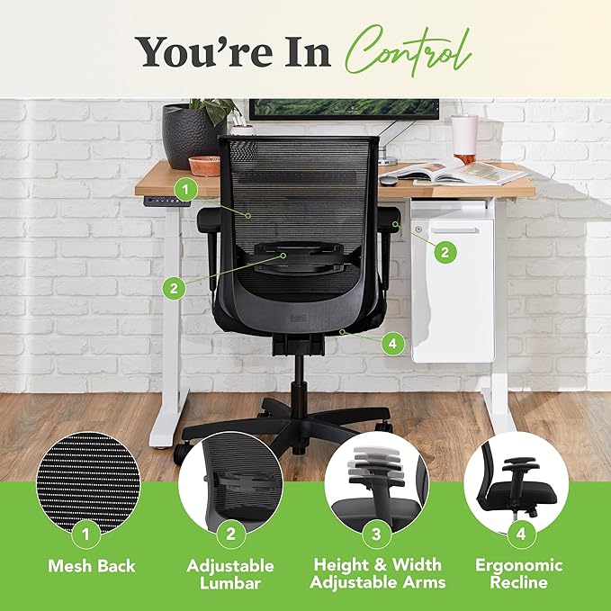 HON Convergence Ergonomic Office Chair, Breathable Back Support Mesh, - Image 4