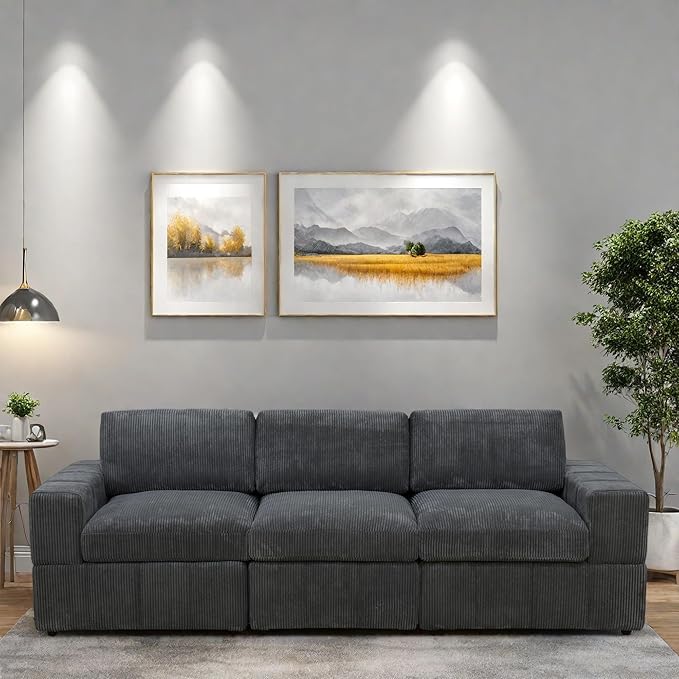 Sectional Couches for Living Room, Comfy Cloud Couch Loveseat Sofa - Image 3