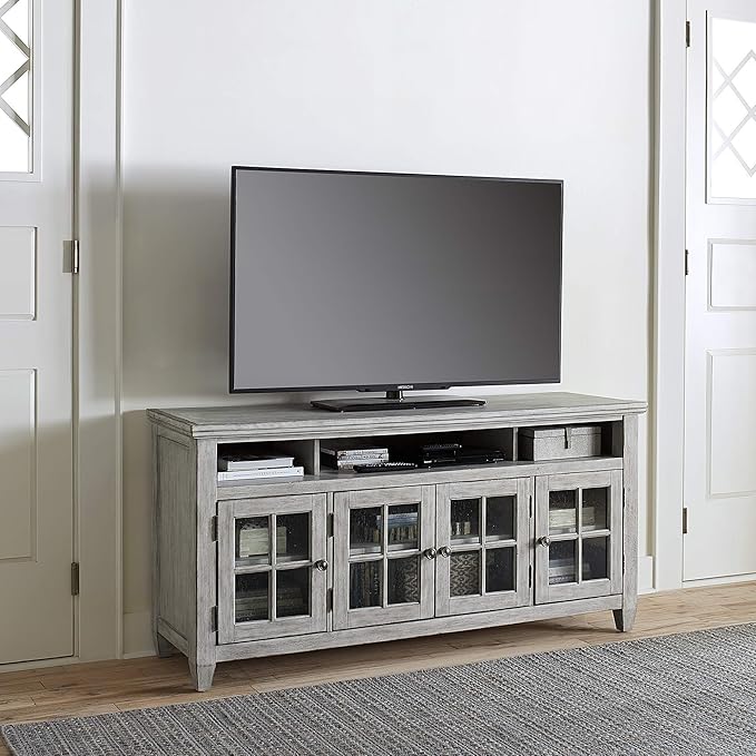 Liberty Furniture Industries Heartland Entertainment TV Stand, Antique White by LibertyFurniture