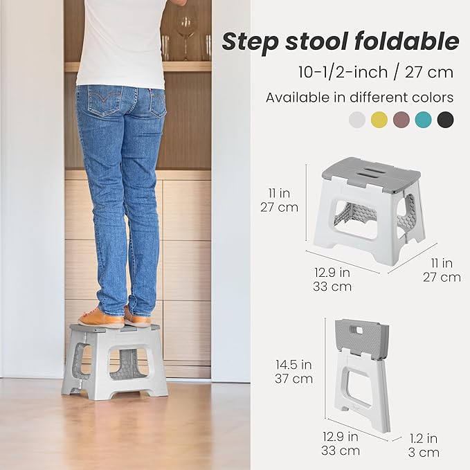Vigar Compact Step Stool Foldable, 10-1/2-inch Step Stools - Image 2