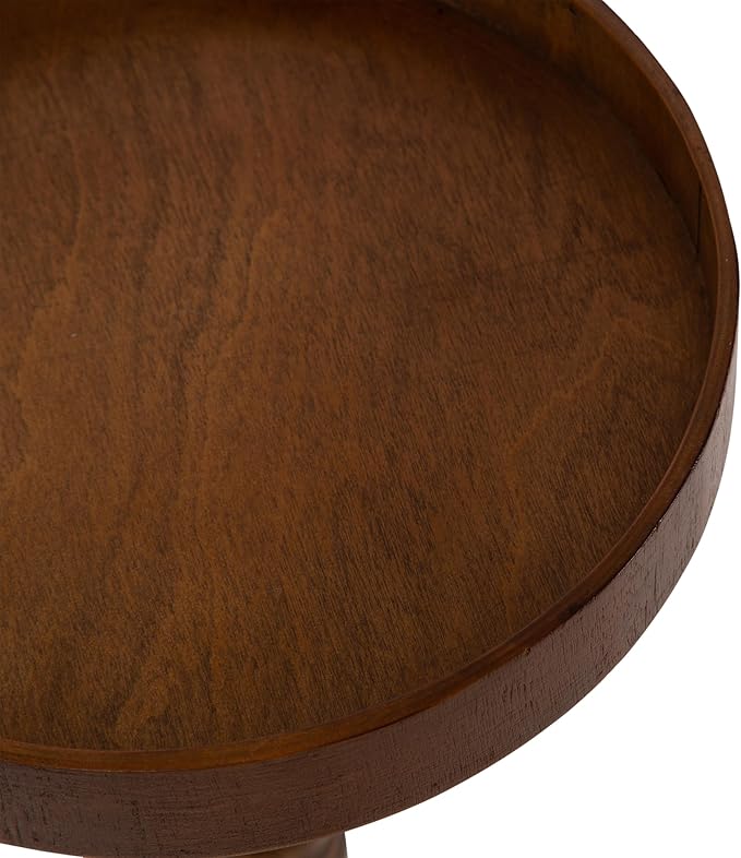Kate and Laurel Bellport Farmhouse Round Drink Table; 10 x 10 x 22; Natural - Image 9