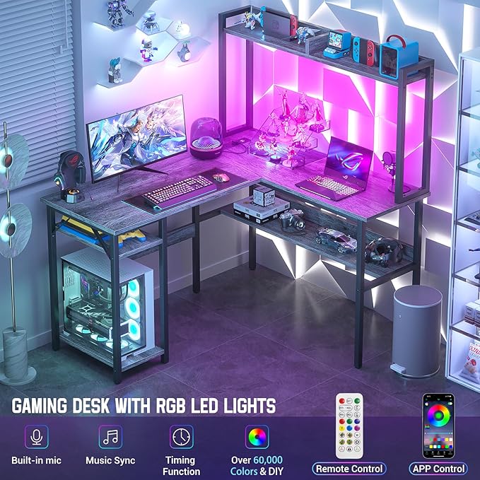 Unikito L Shaped Gaming Desk - Image 3