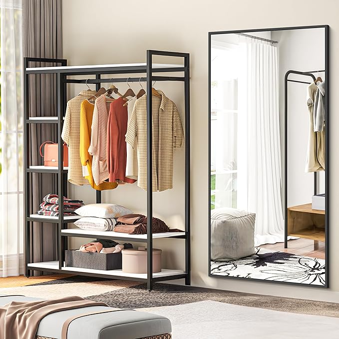 BONEWEI Bathroom Mirror, 30x55 inch Wall Mirror - Image 5