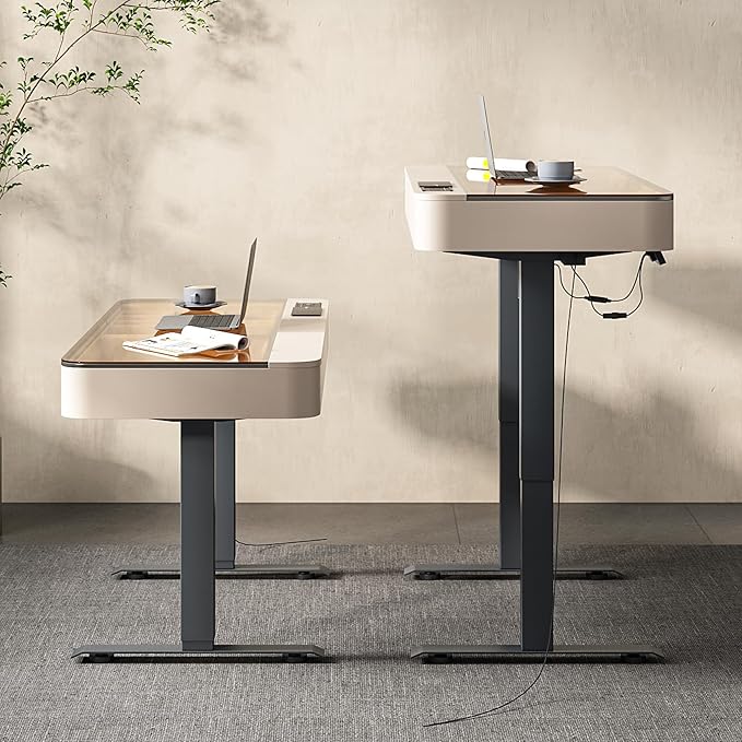 Lartis Office Desk, Electric Computer Lift Table Standing Desk - Image 4