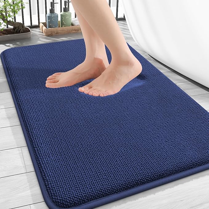 OLANLY Thick Memory Foam Bath Mat Rug 30x20, Extra Soft Absorbent Bathroom Rug by OLANLY