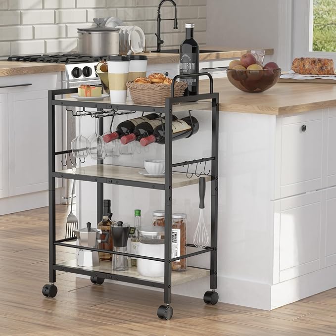 Home Bar Serving Cart, Serving Cart - Image 3