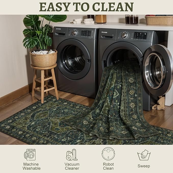 Tangsoo 5x7 Area Rug Washable Rug - Image 4