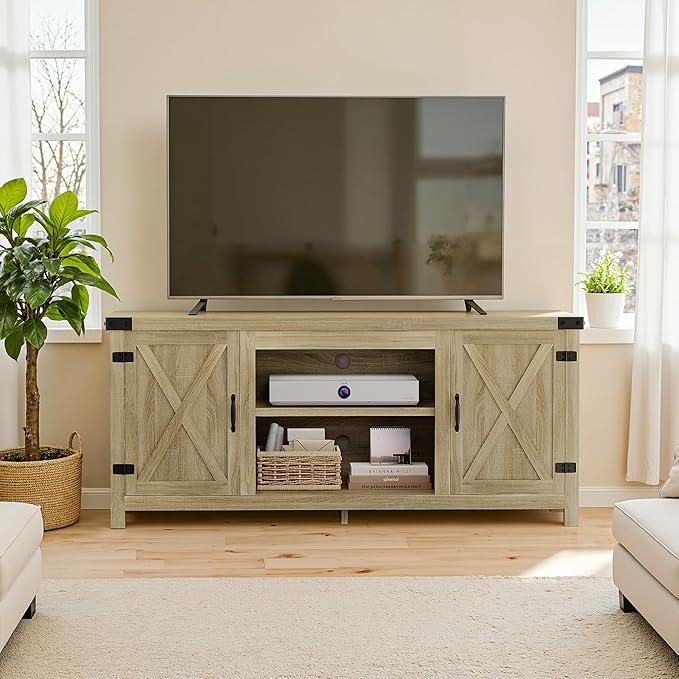 YESHOMY Modern Farmhouse TV Stand - Image 4