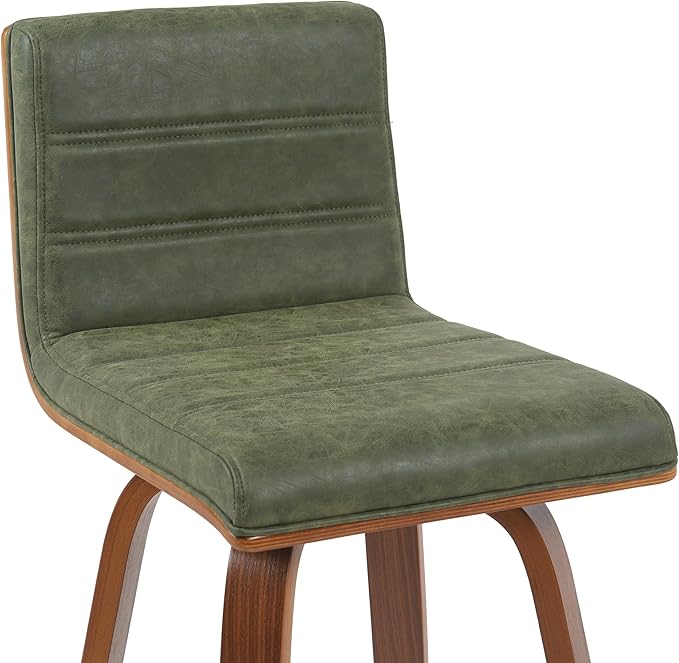 Armen Living Vienna Modern Swivel 30" Bar Height Barstool - Image 5