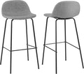 Crosley Furniture Riley Upholstered Seat Bar Stools Set of 2 by CrosleyFurniture