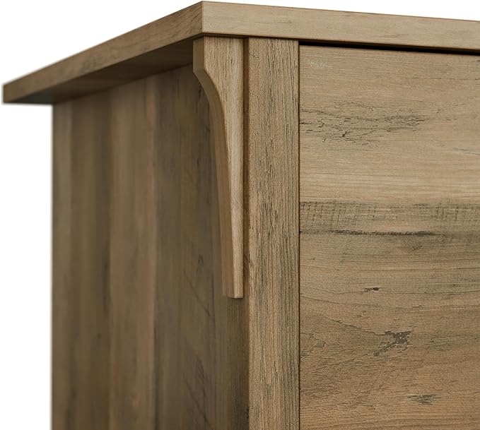 Bush Furniture Salinas 5 Shelf Bookcase in Reclaimed Pine, Tall Bookshelf - Image 5