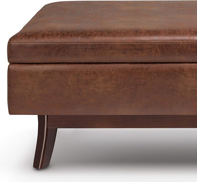 SIMPLIHOME Owen 48 inch Wide Mid Century Modern Rectangle Rectangular Storage - Image 8