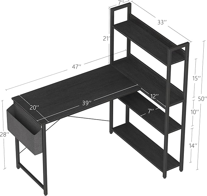 Treesland 47 Inch Computer Desk - Image 3