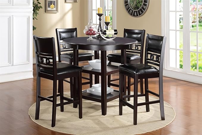 New Classic Furniture Gia 5-Piece Round Counter Height Set - Image 2