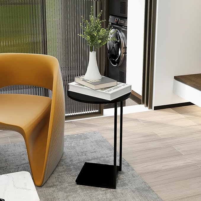 HDANI C Shaped End Table Set of 2, Couch Side Table That Slide Under, C Table - Image 5