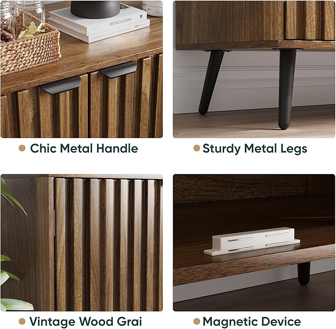 Semiocthome Walnut Buffet Cabinet - Image 5