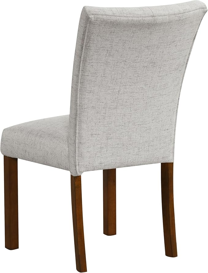 HomePop Button Tufted Fabric Dining Chairs - Image 6