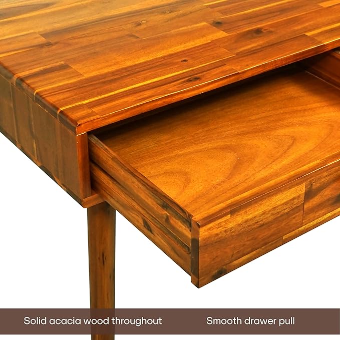 Acacia Lagom 48" Solid Wood Work Desk - Image 5
