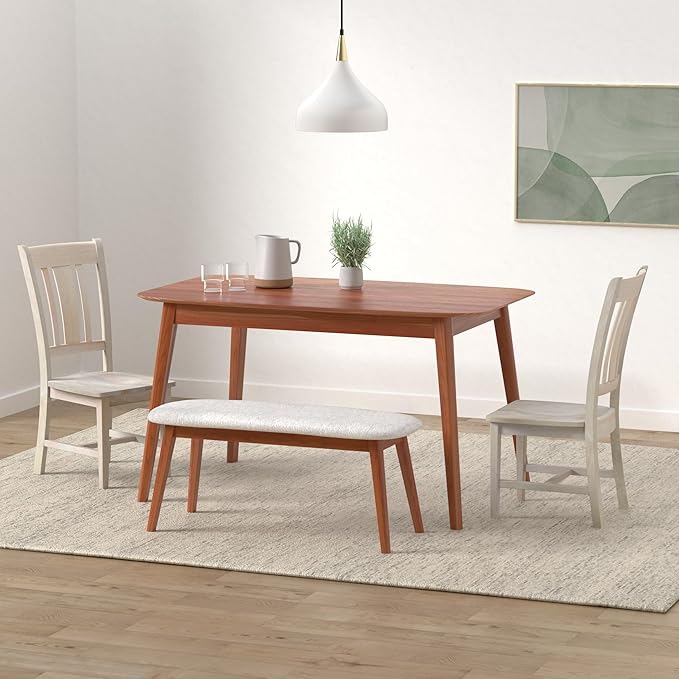 Set of Two San Remo Slat Back Dining Chairs, Unfinished - Image 2