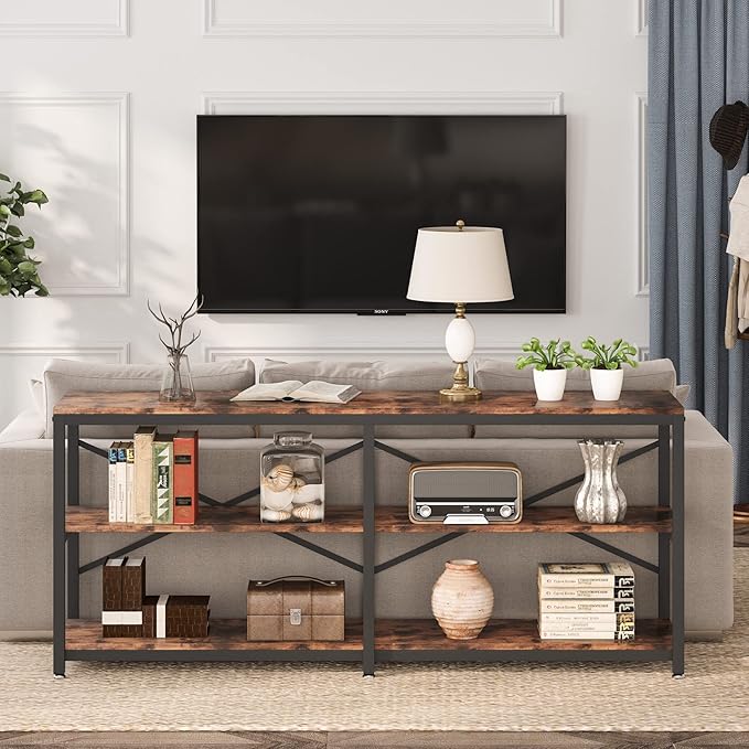 Tribesigns 70.9 Inch Extra Long Console Table, Modern Sofa Table Behind Couch - Image 3