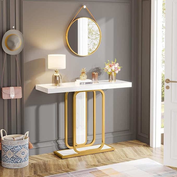 LITTLE TREE Modern Entryway Console Table - Image 5