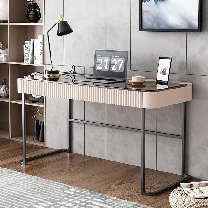 Lartis Office Desk with Drawers - Image 5
