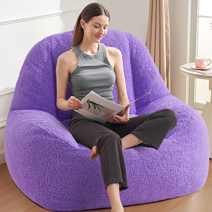Homguava Bean Bag Chairs for Adults, Giant Beanbag Couch Adult Bean Bag Chair - Image 4