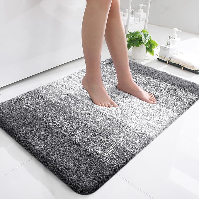 OLANLY Bathroom Rugs Mat 36x24, Extra Soft Absorbent Microfiber Bath Rugs by OLANLY
